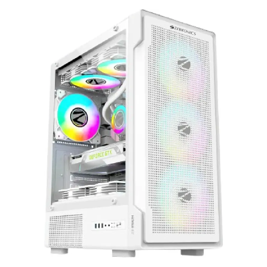 ZEBRONICS Stealth Gaming Mini Cabinet White-